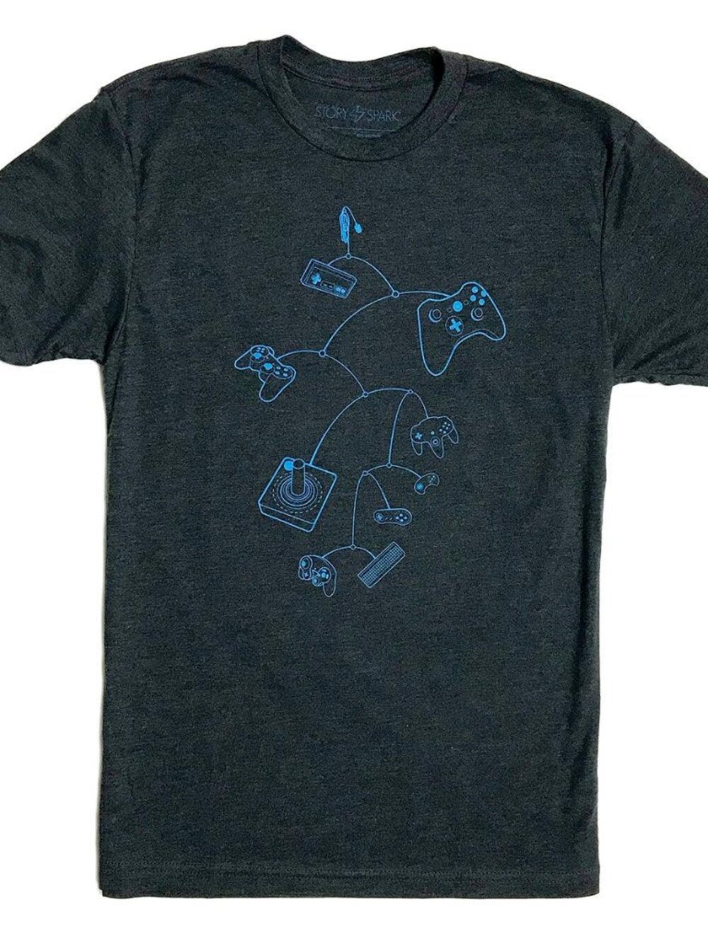 Men's Gaming Console Graphic Tee — Large
